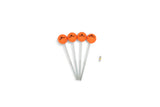 TENT-PEG Schraubheringe Orange im 4er-Set mit T40-Bit