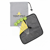 TENT-PEG Schraubheringe für Akkuschrauber – Lemongreen