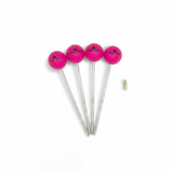 TENT-PEG Schraubheringe Pink im 4er-Set mit T40-Bit