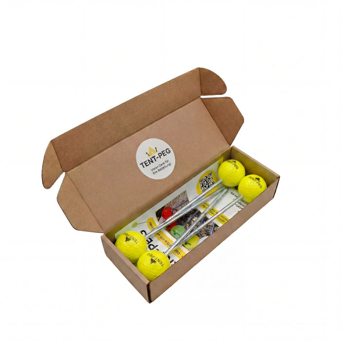 TENT-PEG Heringe Gelb, 4er-Set im Karton