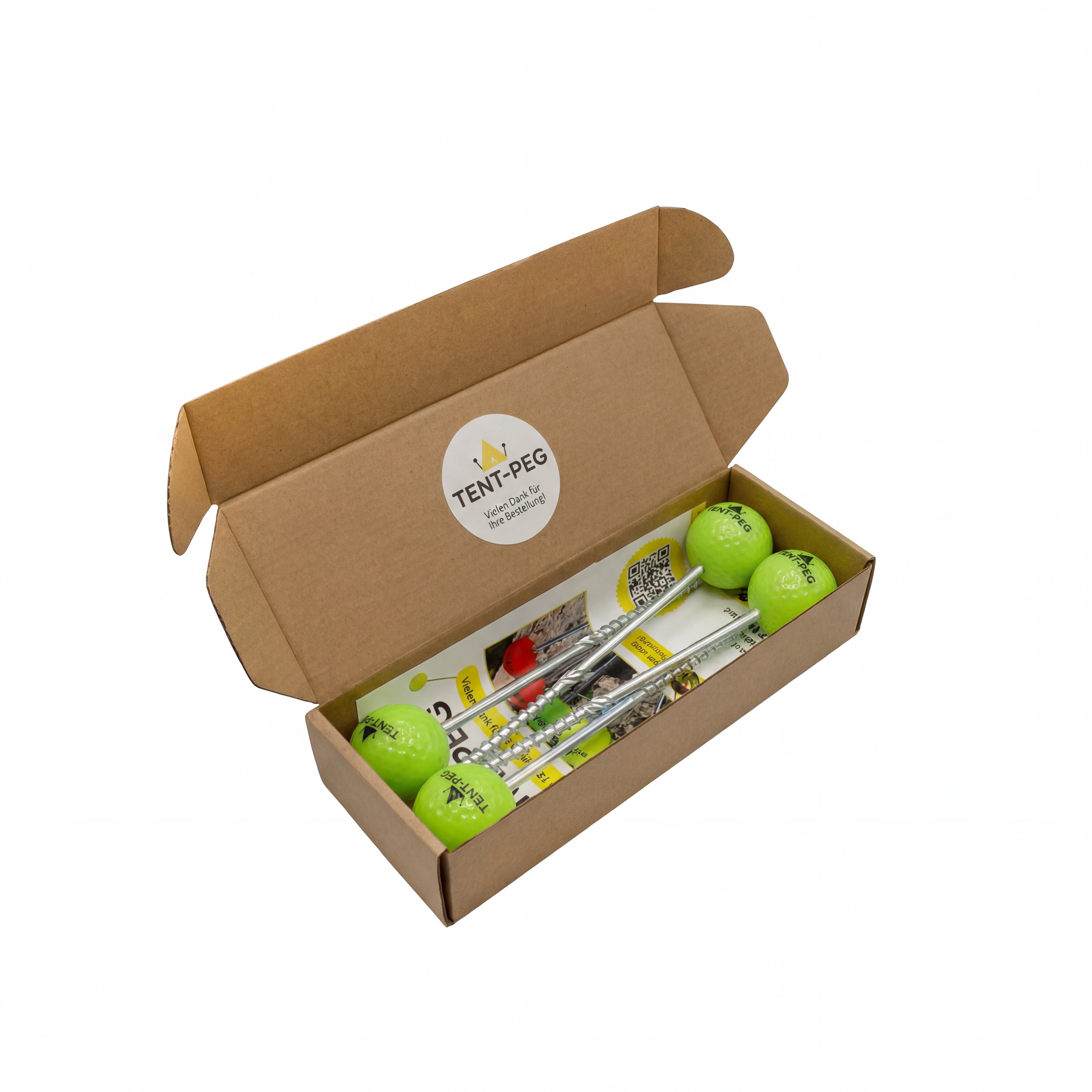 TENT-PEG Schraubheringe Lemongreen