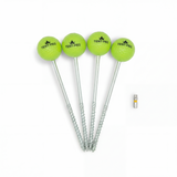 TENT-PEG Schraubheringe Lemongreen im 4er-Set mit T40-Bit