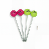 TENT-PEG Schraubheringe Lemongreen und Pink im 4er-Set mit T40-Bit