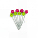TENT-PEG Schraubheringe Lemongreen und Pink im 8er-Set mit T40-Bit