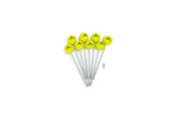 TENT-PEG Schraubheringe Gelb im 8er-Set mit T40-Bit