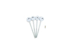 TENT-PEG Schraubheringe Weiß im 4er-Set mit T40-Bit