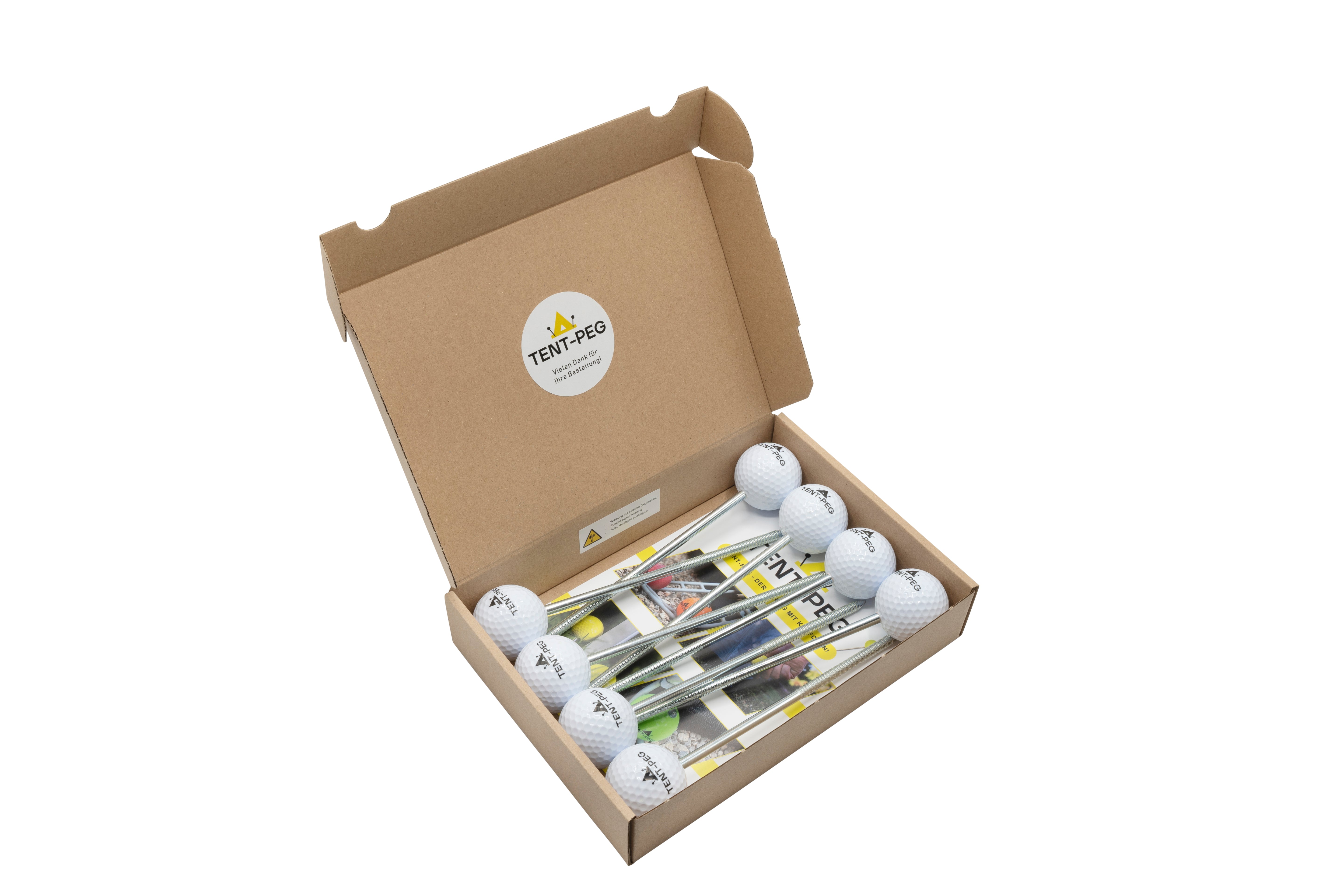 TENT-PEG Heringe Weiß 8er-Set